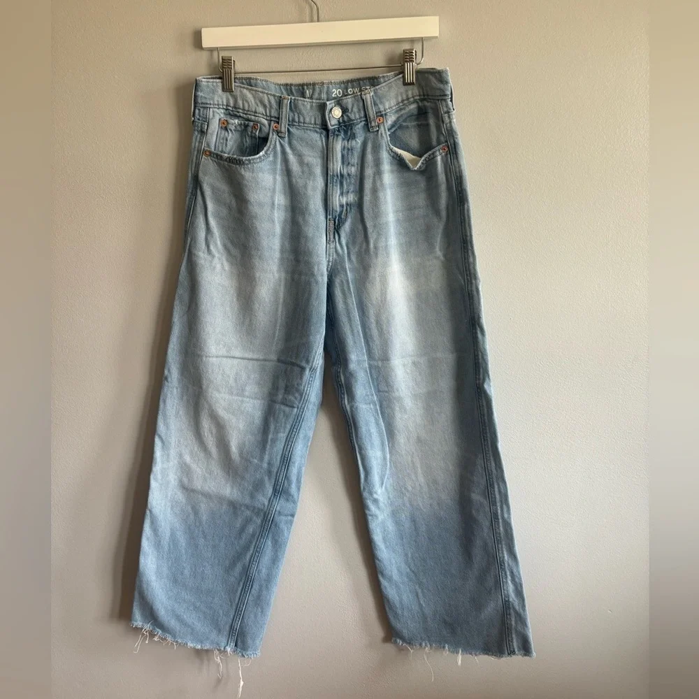 Gap teen low stride wide leg jeans 20